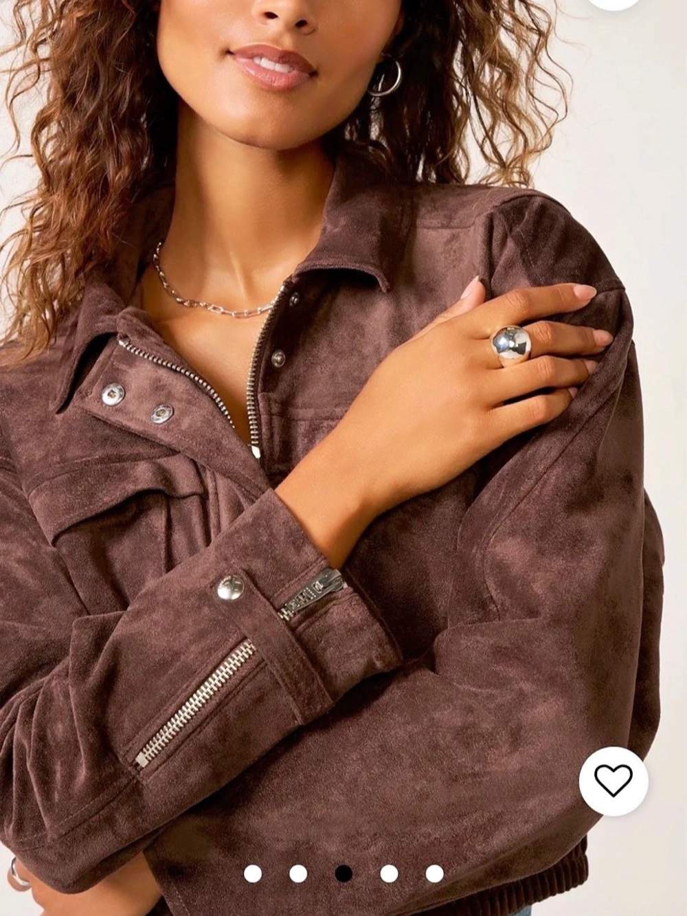 Blanknyc Morning Brew Jacket Brown Utility Jacket